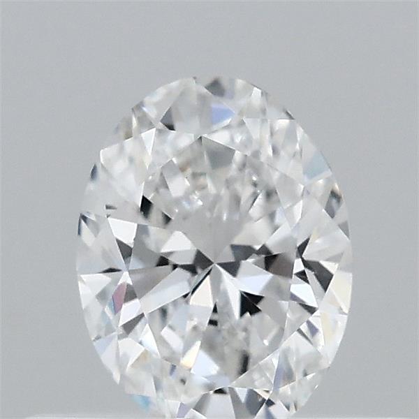 Actual 0.35 carat D Oval lab-grown diamond