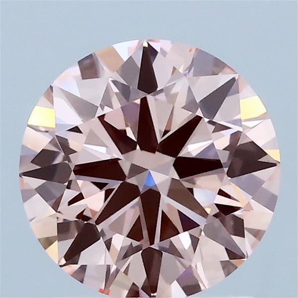 Actual 1.5 carat Intense Pink Round lab-grown diamond