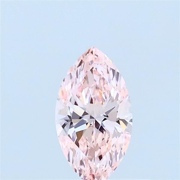 Actual 0.3 carat Fancy Vivid Pink Marquise lab-grown diamond