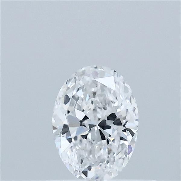 Actual 0.33 carat D Oval lab-grown diamond