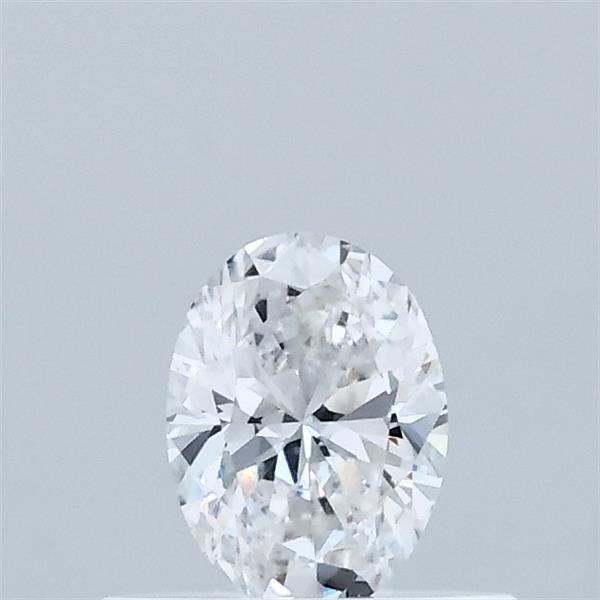 Actual 0.34 carat D Oval lab-grown diamond