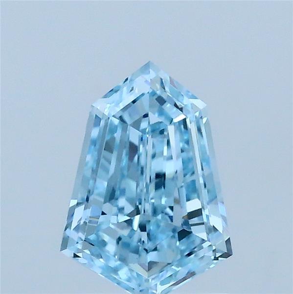 0.95 ct Hexagonal lab grown diamond FANCY INTENSE BLUE VVS2