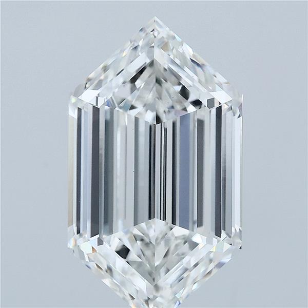 5.10 ct Hexagonal lab grown diamond F VS1