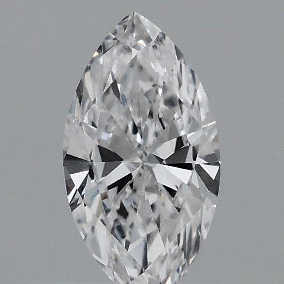 Actual 0.33 carat E Marquise lab-grown diamond