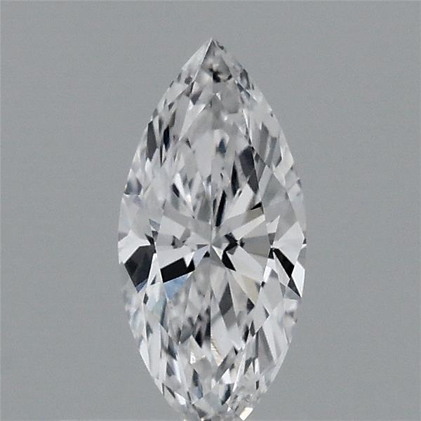 Actual 0.33 carat D Marquise lab-grown diamond
