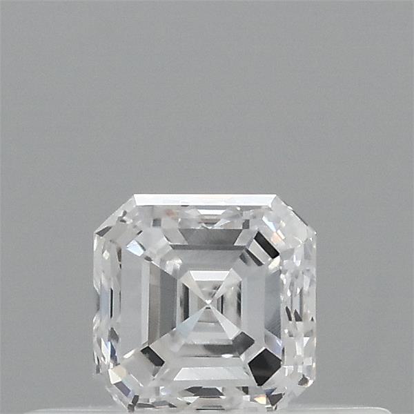 Actual 0.31 carat D Asscher lab-grown diamond
