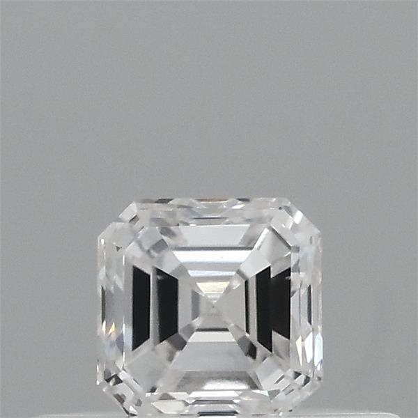 Actual 0.31 carat E Asscher lab-grown diamond
