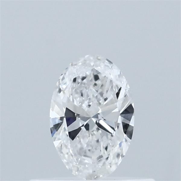 Actual 0.33 carat D Oval lab-grown diamond