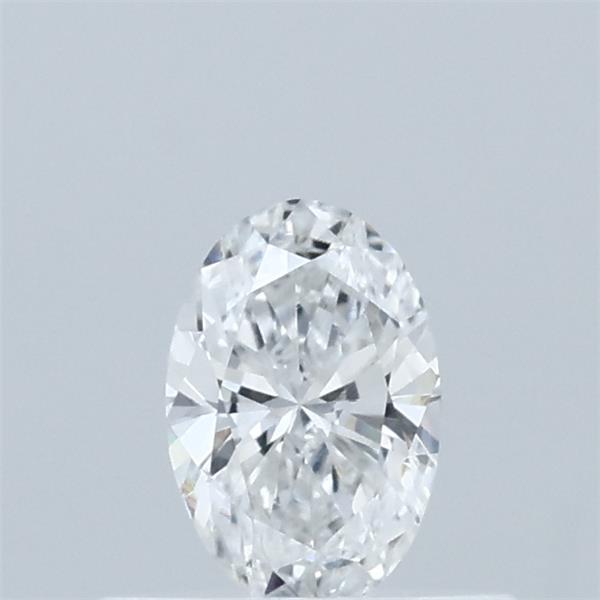 Actual 0.35 carat D Oval lab-grown diamond