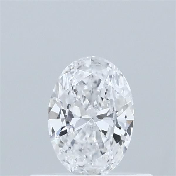 Actual 0.34 carat D Oval lab-grown diamond