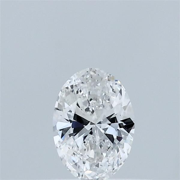 Actual 0.3 carat E Oval lab-grown diamond