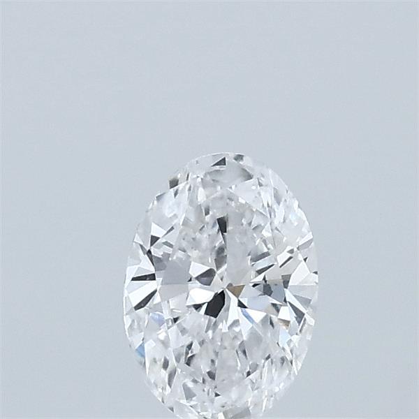 Actual 0.33 carat D Oval lab-grown diamond