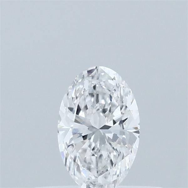 Actual 0.32 carat D Oval lab-grown diamond
