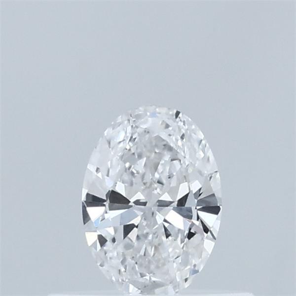Actual 0.31 carat D Oval lab-grown diamond