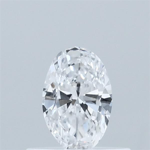 Actual 0.35 carat D Oval lab-grown diamond
