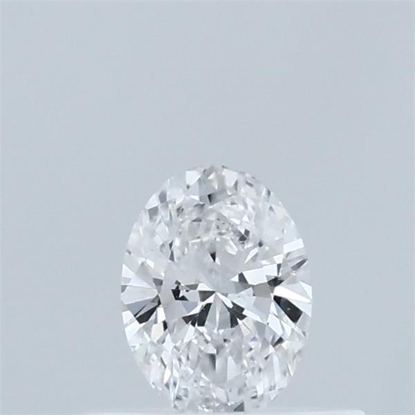 Actual 0.31 carat D Oval lab-grown diamond