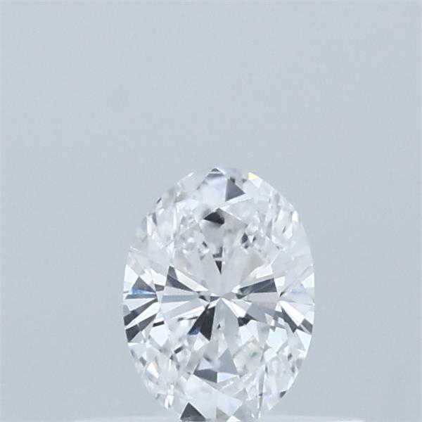 Actual 0.31 carat D Oval lab-grown diamond