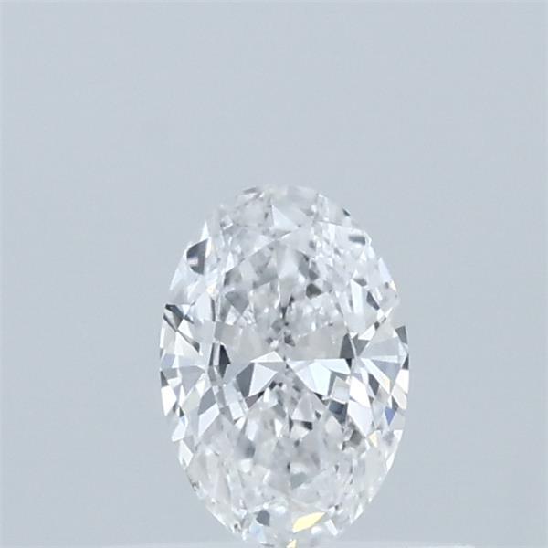 Actual 0.32 carat D Oval lab-grown diamond