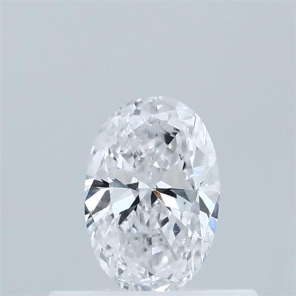 Actual 0.34 carat D Oval lab-grown diamond