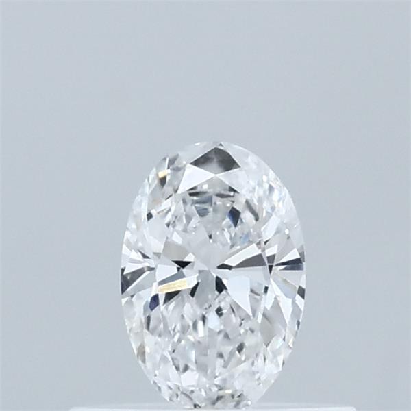 Actual 0.32 carat D Oval lab-grown diamond
