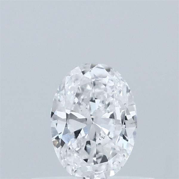 Actual 0.34 carat D Oval lab-grown diamond