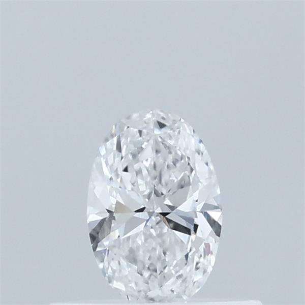 Actual 0.31 carat D Oval lab-grown diamond