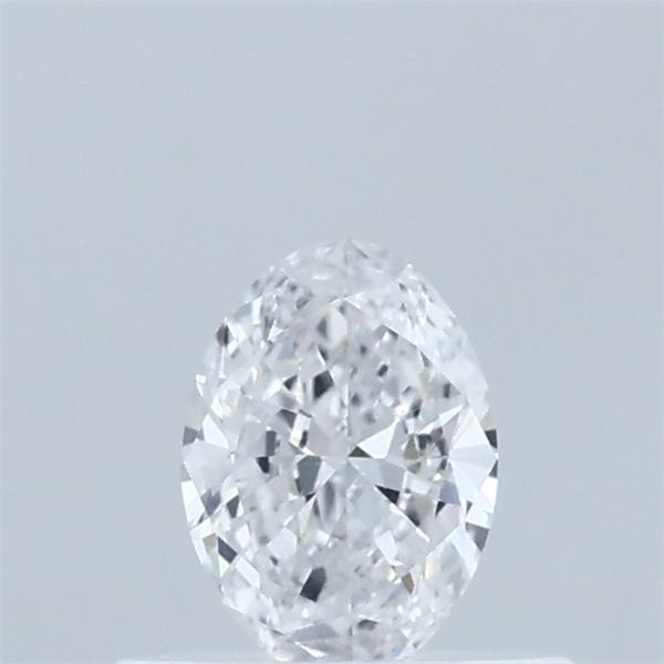 Actual 0.31 carat D Oval lab-grown diamond