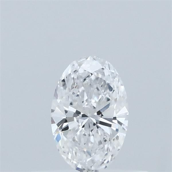 Actual 0.32 carat D Oval lab-grown diamond