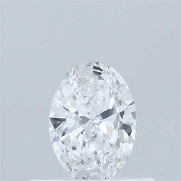 Actual 0.36 carat D Oval lab-grown diamond