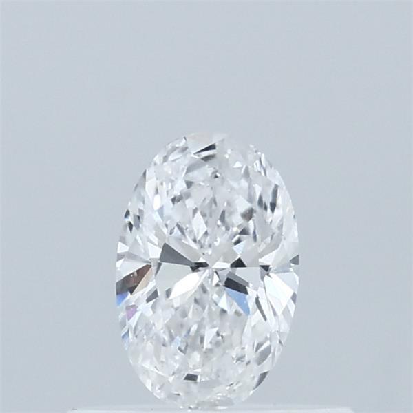 Actual 0.36 carat D Oval lab-grown diamond