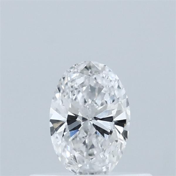 Actual 0.32 carat E Oval lab-grown diamond