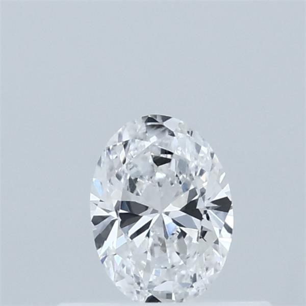 Actual 0.32 carat D Oval lab-grown diamond