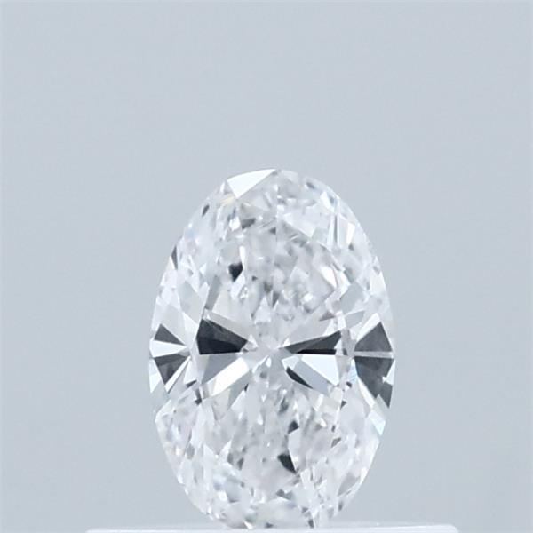 Actual 0.34 carat D Oval lab-grown diamond