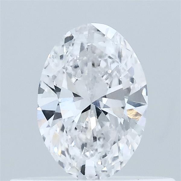 Actual 0.34 carat D Oval lab-grown diamond