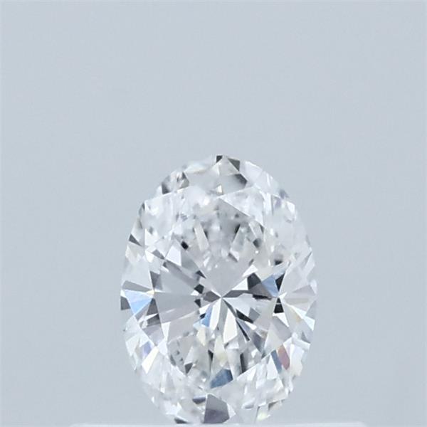 Actual 0.34 carat D Oval lab-grown diamond