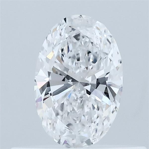 Actual 0.33 carat D Oval lab-grown diamond