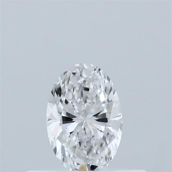 Actual 0.33 carat D Oval lab-grown diamond
