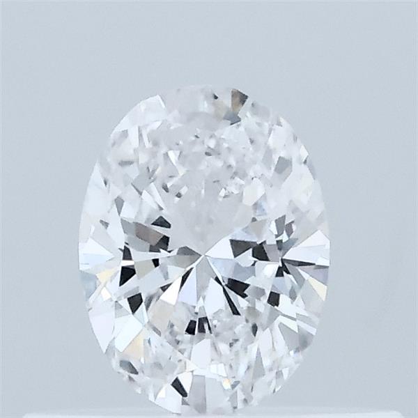Actual 0.31 carat D Oval lab-grown diamond