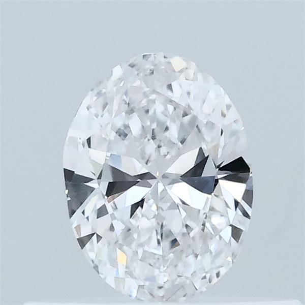 Actual 0.34 carat D Oval lab-grown diamond