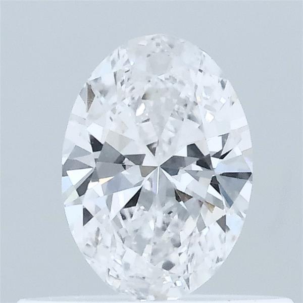 Actual 0.33 carat D Oval lab-grown diamond