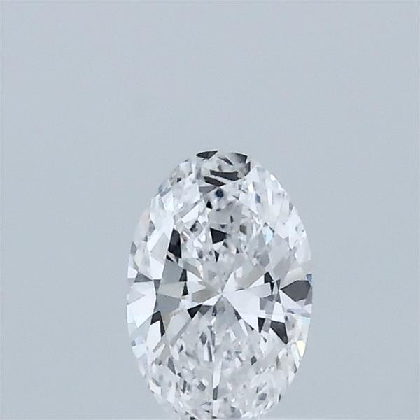 Actual 0.31 carat D Oval lab-grown diamond