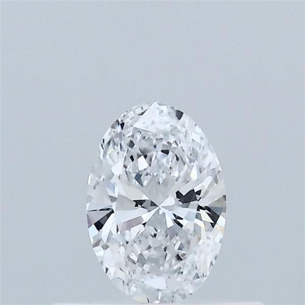 Actual 0.31 carat D Oval lab-grown diamond