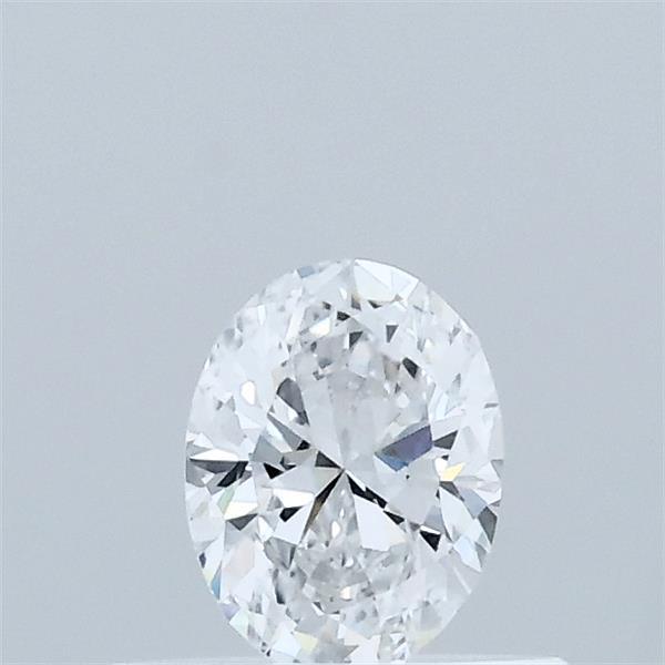 Actual 0.35 carat D Oval lab-grown diamond