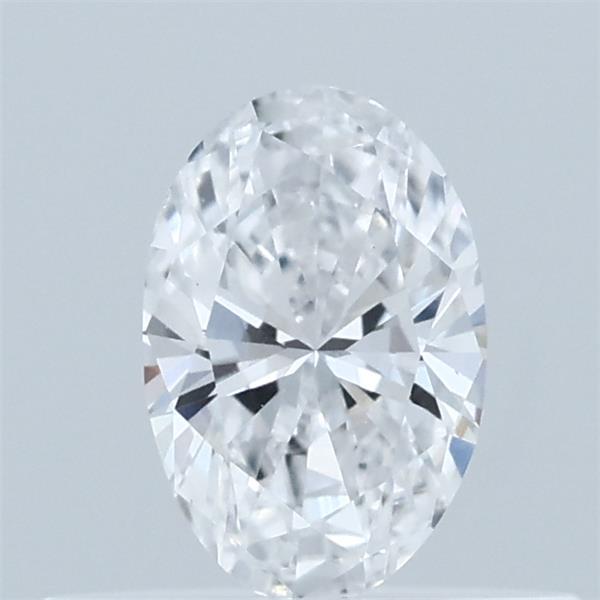 Actual 0.32 carat D Oval lab-grown diamond