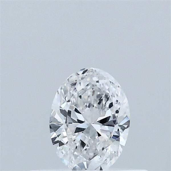 Actual 0.32 carat D Oval lab-grown diamond