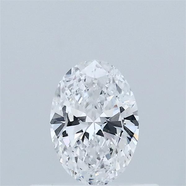 Actual 0.34 carat D Oval lab-grown diamond