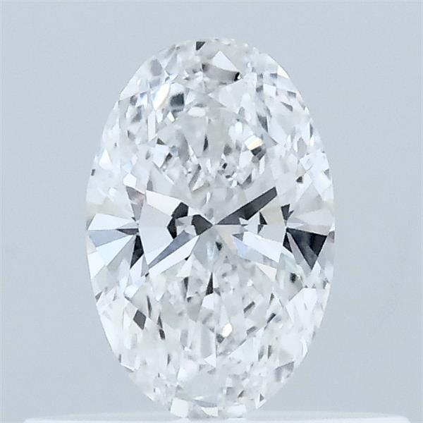 Actual 0.33 carat E Oval lab-grown diamond