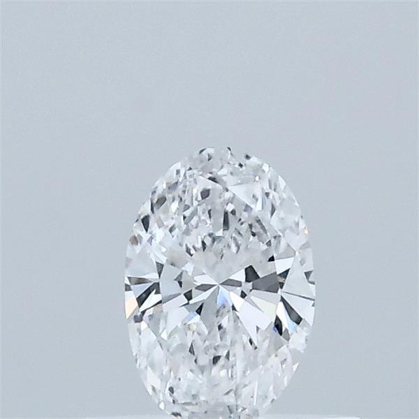 Actual 0.32 carat D Oval lab-grown diamond
