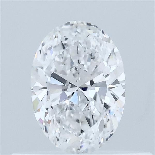 Actual 0.33 carat D Oval lab-grown diamond