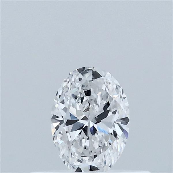 Actual 0.31 carat D Oval lab-grown diamond